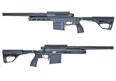 Silverback TAC 41 A2B Airsoft Bolt Action Rifle, Aluminum Chassis & Buffer Stock (Black)