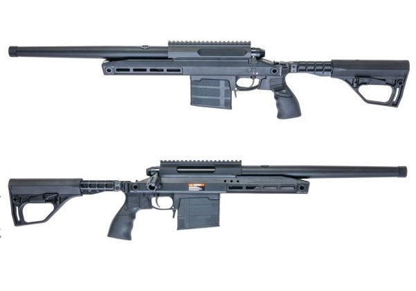 Silverback TAC 41 A2B Airsoft Bolt Action Rifle, Aluminum Chassis & Buffer Stock (Black)