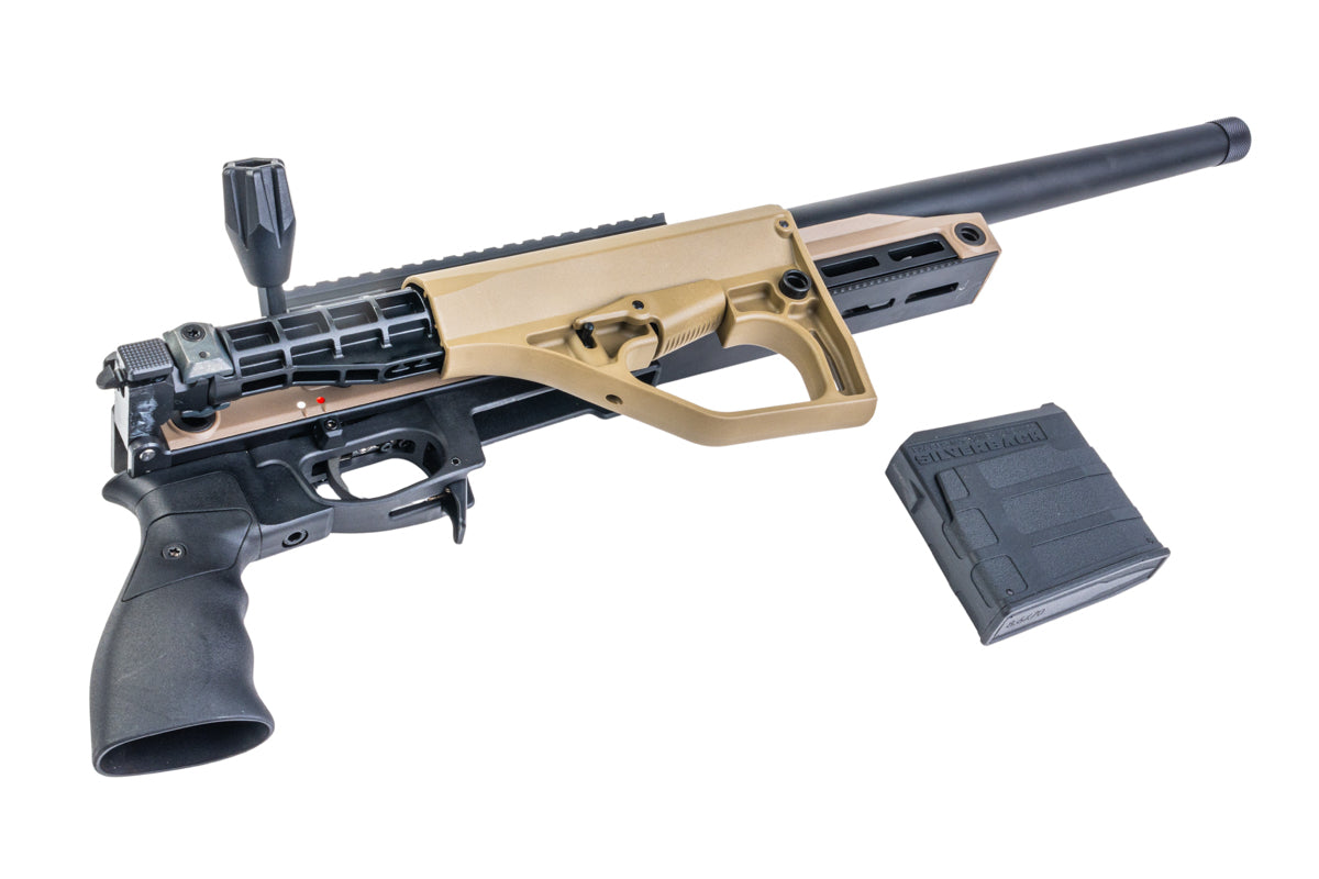 Silverback TAC 41 A2B Airsoft Bolt Action Rifle, Aluminum Chassis & Buffer Stock (FDE)