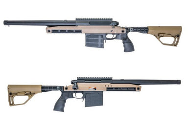 Silverback TAC 41 A2B Airsoft Bolt Action Rifle, Aluminum Chassis & Buffer Stock (FDE)
