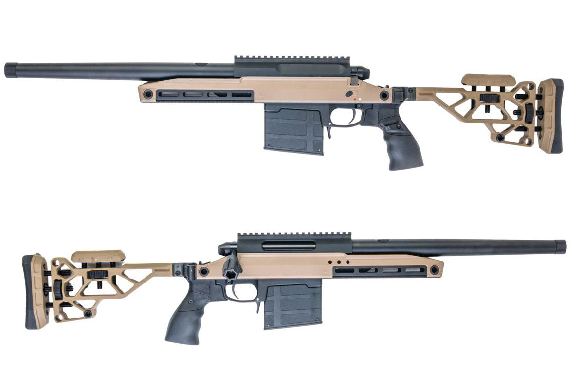 Silverback TAC 41 A2R Airsoft Bolt Action Rifle, Aluminum Chassis & Recon Stock (FDE)