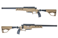 Silverback TAC 41 L Airsoft Bolt Action Rifle, Lite Chassis & Buffer Stock (Dark Earth)