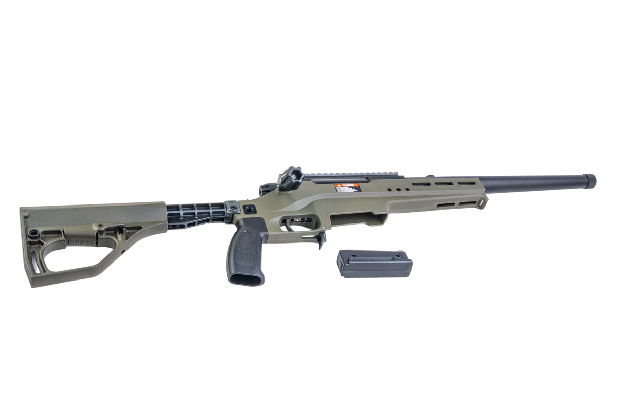 Silverback TAC 41 L Airsoft Bolt Action Rifle, Lite Chassis & Buffer Stock (Sport/ Olive Drab)