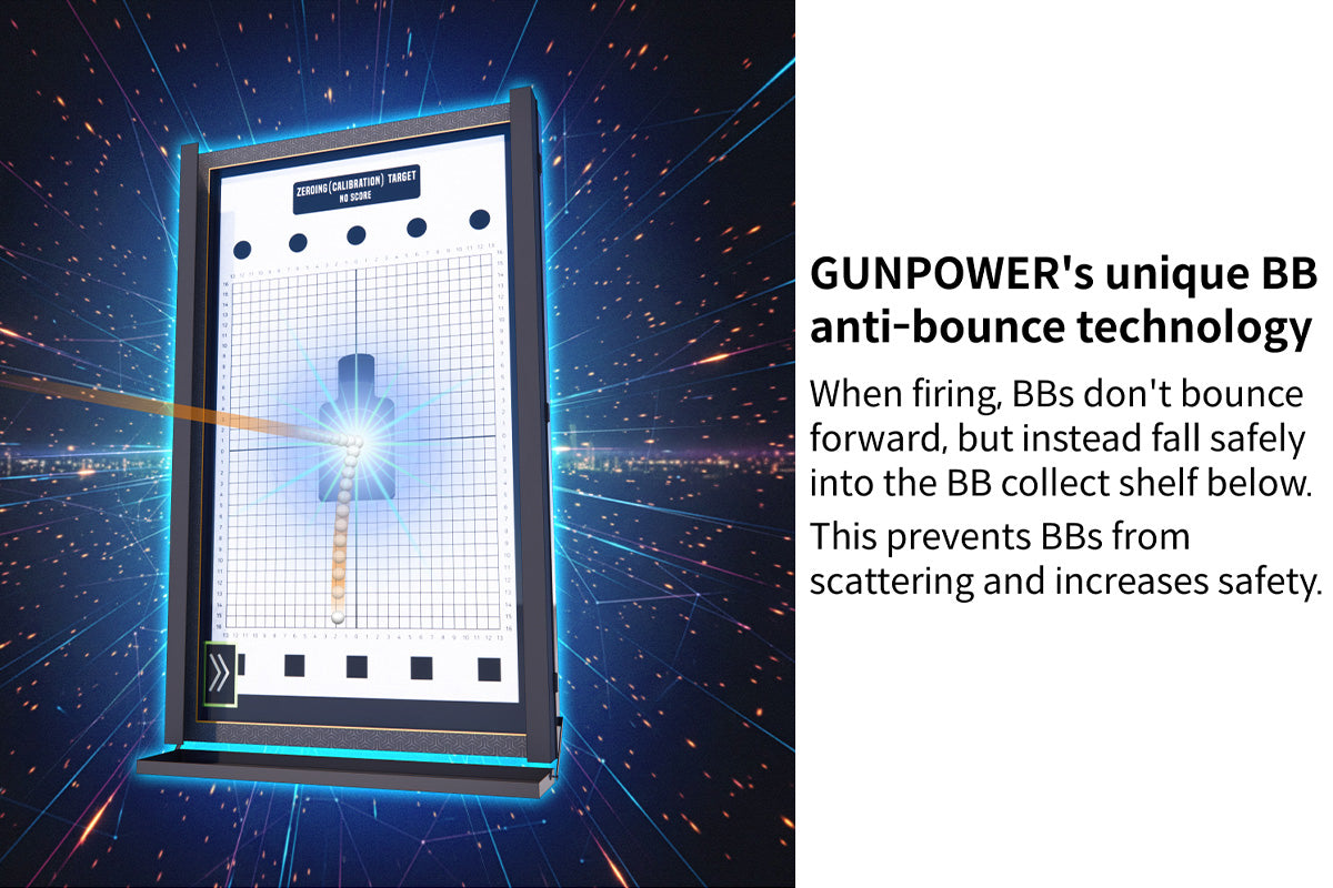 GUNPOWER Advanced SMT Complete Professional Target System (Size: 32 inch / Vertical)