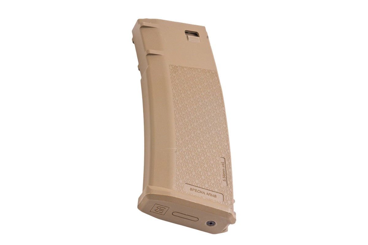 Specna Arms S-MAG 125 rds Mid Cap Magazine for Airsoft M4 AEG (Tan)