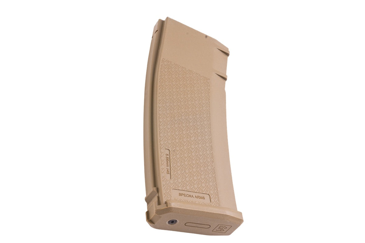 Specna Arms S-MAG 125 rds Mid Cap Magazine for Airsoft M4 AEG (Tan)
