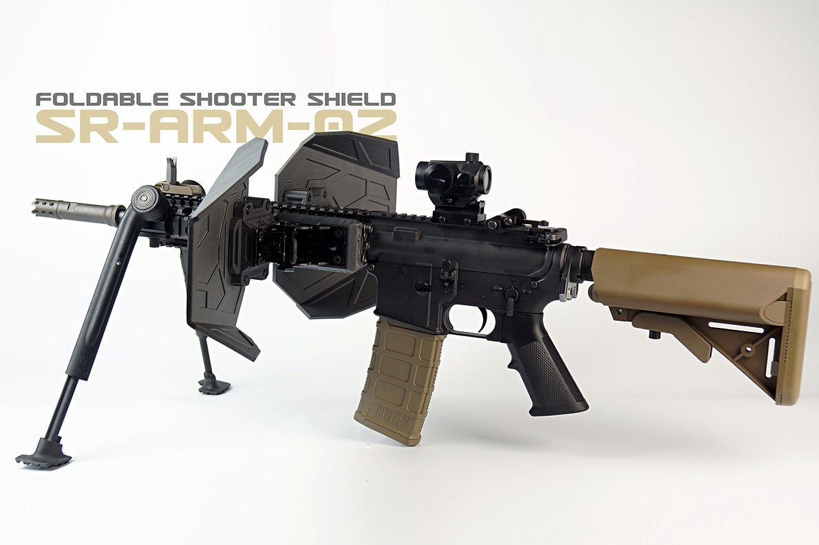 SRU Foldable Shooter Shield For Picatinny Rail Handguard (Left & Right side)