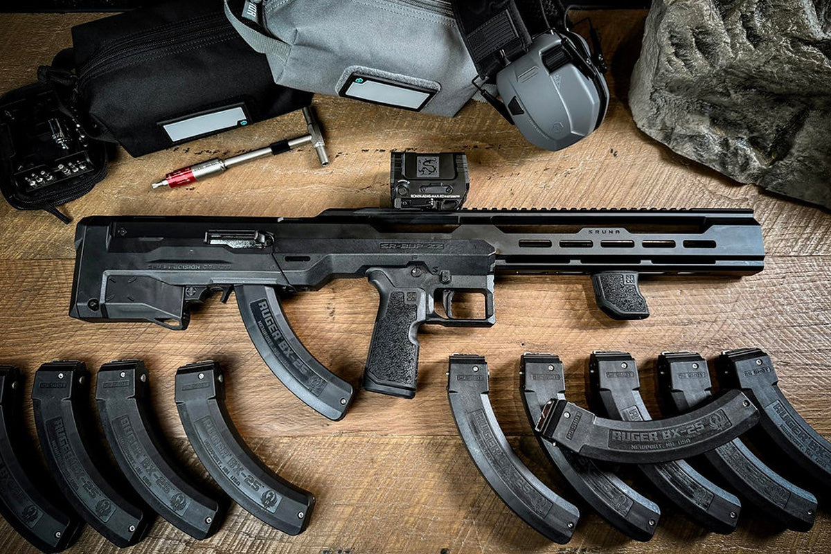 SRU SRUNA-22 bullpup chassis Kit For RUGER 10/22, KJ-WORKS KC02