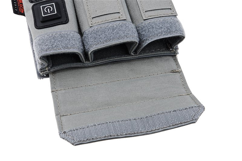 SOETAC Triple Magazine Warmer Pouch For 9mm Airsoft Magazine (Grey)