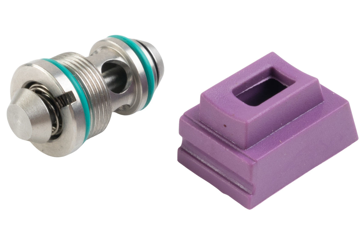 T8 Stainless Steel Output Valve w/ 70 degree Gas Route For Tokyo Marui G Series GBB Pistol Airsoft