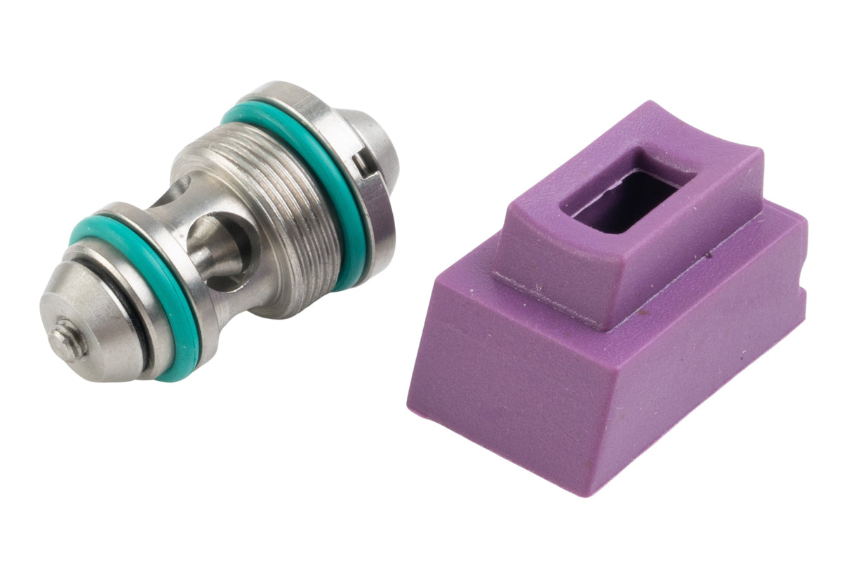 T8 Stainless Steel Output Valve w/ 70 degree Gas Route For Tokyo Marui G Series GBB Pistol Airsoft
