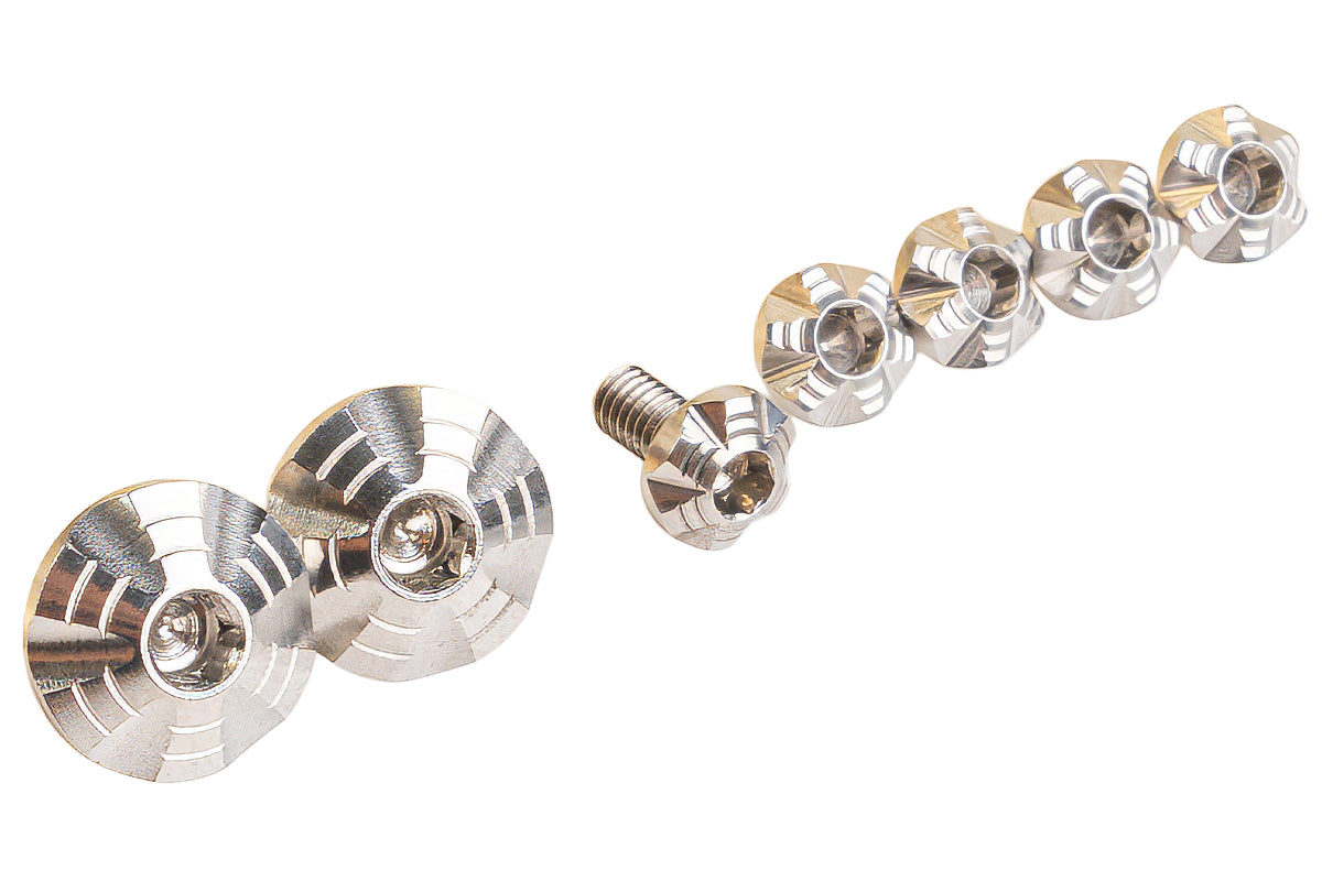 Dr. Black Stainless Steel Type A Custom Grip Screw for Aluminum Grip (7pcs/ Silver)