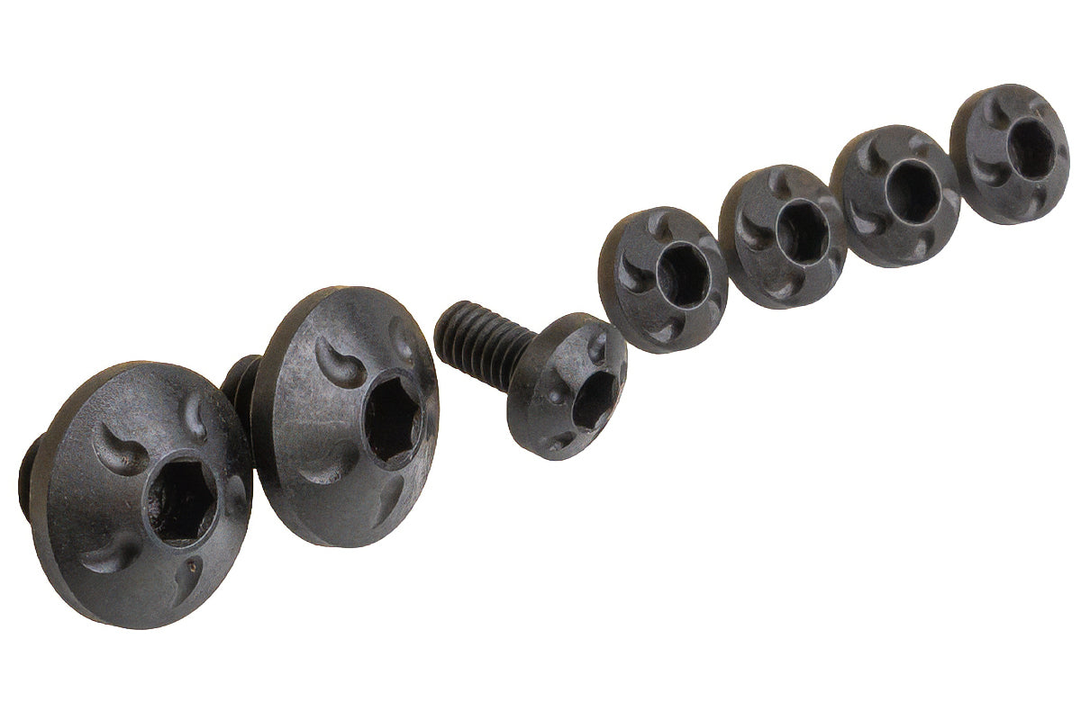 Dr. Black Stainless Steel Type B Custom Grip Screw for Aluminum Grip (7pcs)