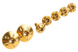 Dr. Black Stainless Steel Type B Custom Grip Screw for Aluminum Grip (7pcs/ Gold)