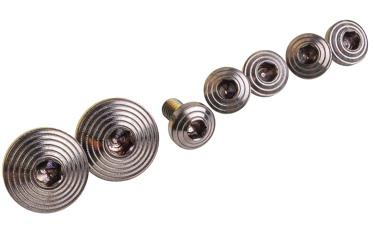 Dr. Black Stainless Steel Type C Custom Grip Screw for Aluminum Grip (7pcs/ Titanium)