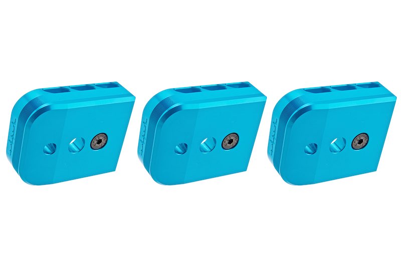 Dr. Black Aluminum Type B Magazine Base For Tokyo Marui Hi Capa 5.1 GBB Airsoft (Aqua)
