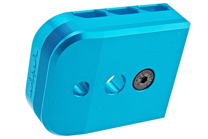 Dr. Black Aluminum Type B Magazine Base For Tokyo Marui Hi Capa 5.1 GBB Airsoft (Aqua)
