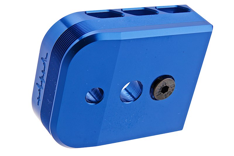 Dr. Black Aluminum Type B Magazine Base For Tokyo Marui Hi Capa 5.1 GBB AIrsoft (Blue)