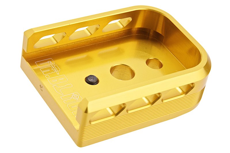 Dr. Black Aluminum Type B Magazine Base For Tokyo Marui Hi Capa 5.1 GBB Airsoft (Gold)