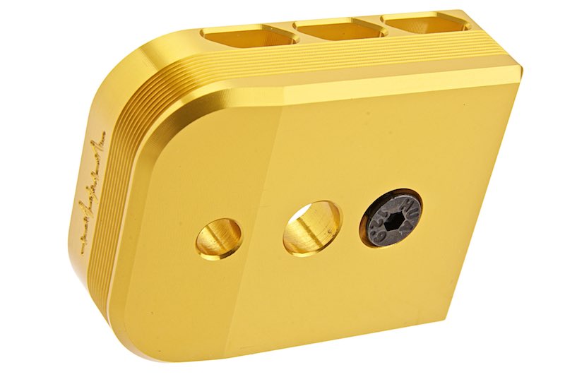 Dr. Black Aluminum Type B Magazine Base For Tokyo Marui Hi Capa 5.1 GBB Airsoft (Gold)