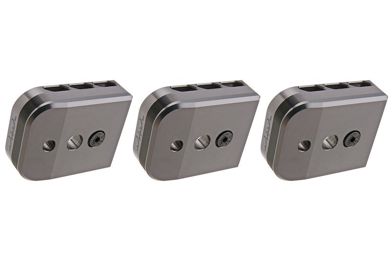 Dr. Black Aluminum Type B Magazine Base For Tokyo Marui Hi Capa 5.1 GBB Airsoft (Grey)