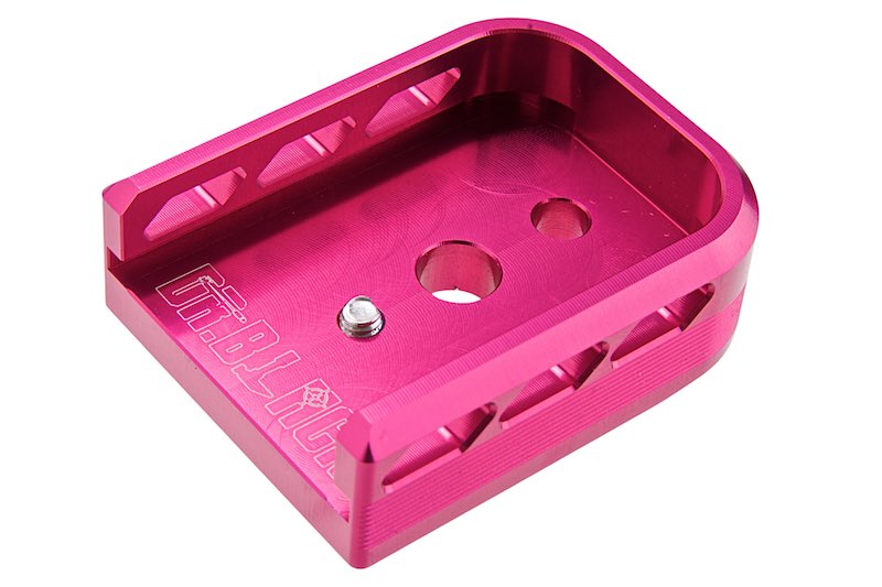 Dr. Black Aluminum Type B Magazine Base For Tokyo Marui Hi Capa 5.1 GBB AIrsoft (Magenta)