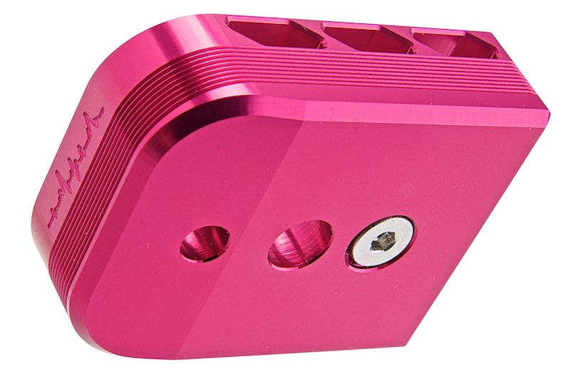 Dr. Black Aluminum Type B Magazine Base For Tokyo Marui Hi Capa 5.1 GBB AIrsoft (Magenta)