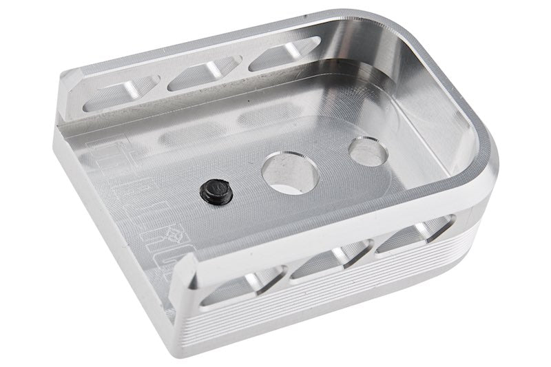 Dr. Black Aluminum Type B Magazine Base For Tokyo Marui Hi Capa 5.1 GBB AIrsoft (Silver)