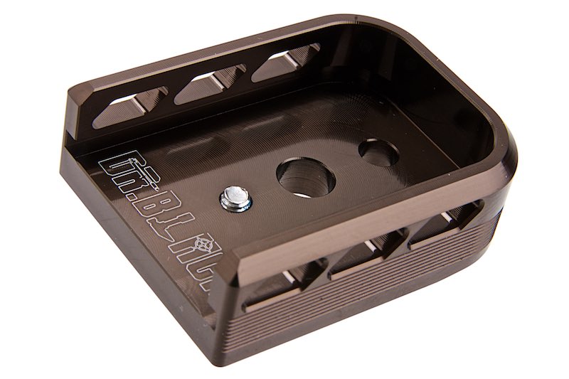Dr. Black Aluminum Type B Magazine Base For Tokyo Marui Hi Capa 5.1 GBB AIrsoft (Tan)