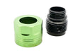 Dr. Black Aluminum Type A Barrel Thread Protector With Adapter (11mm CW to 14mm CCW/ Green)