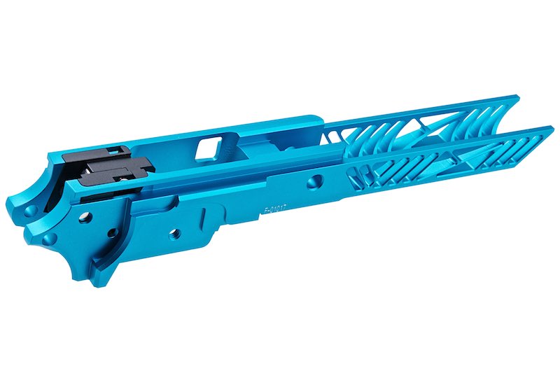 Dr. Black CNC Aluminum 4.3 inch Frame For Tokyo Marui Hi Capa GBB Airsoft (Type 1/ Aqua)
