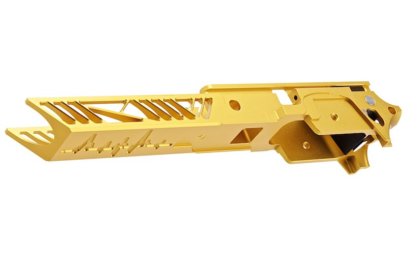 Dr. Black CNC Aluminum 4.3 inch Frame For Tokyo Marui Hi Capa GBB Airsoft (Type 1/ Gold)