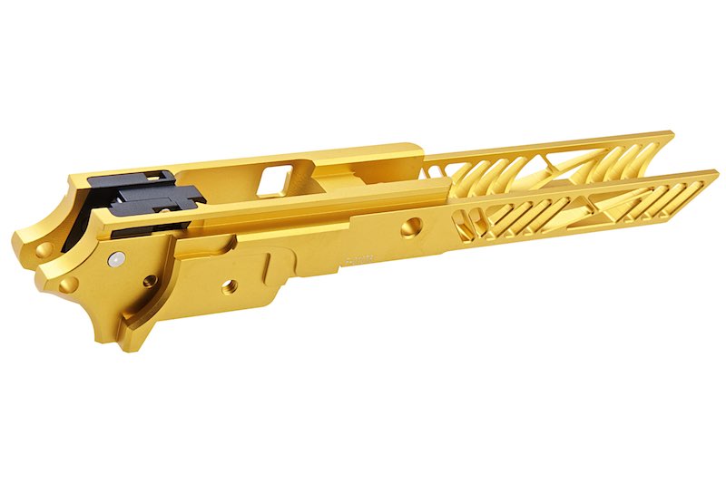 Dr. Black CNC Aluminum 4.3 inch Frame For Tokyo Marui Hi Capa GBB Airsoft (Type 1/ Gold)
