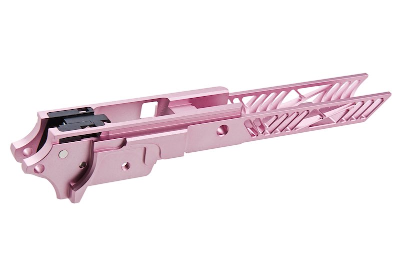 Dr. Black CNC Aluminum 4.3 inch Frame For Tokyo Marui Hi Capa GBB Airsoft (Type 1/ Pink)