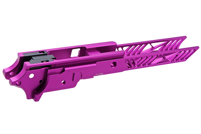 Dr. Black Tokyo CNC Aluminum 4.3 inch Frame For Marui Hi Capa GBB Airsoft (Type 1/ Purple)