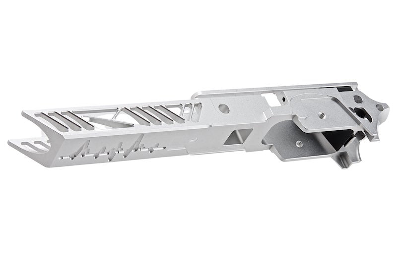 Dr. Black CNC Aluminum 4.3 inch Frame For Tokyo Marui Hi Capa GBB Airsoft (Type 1/ Silver)