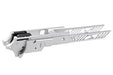 Dr. Black CNC Aluminum 4.3 inch Frame For Tokyo Marui Hi Capa GBB Airsoft (Type 1/ Silver)