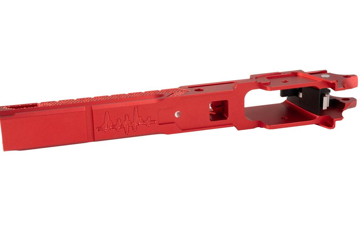 Dr. Black CNC Aluminum Style 05 Frame For Tokyo Marui Hi Capa 5.1 GBB Airsoft (Red)