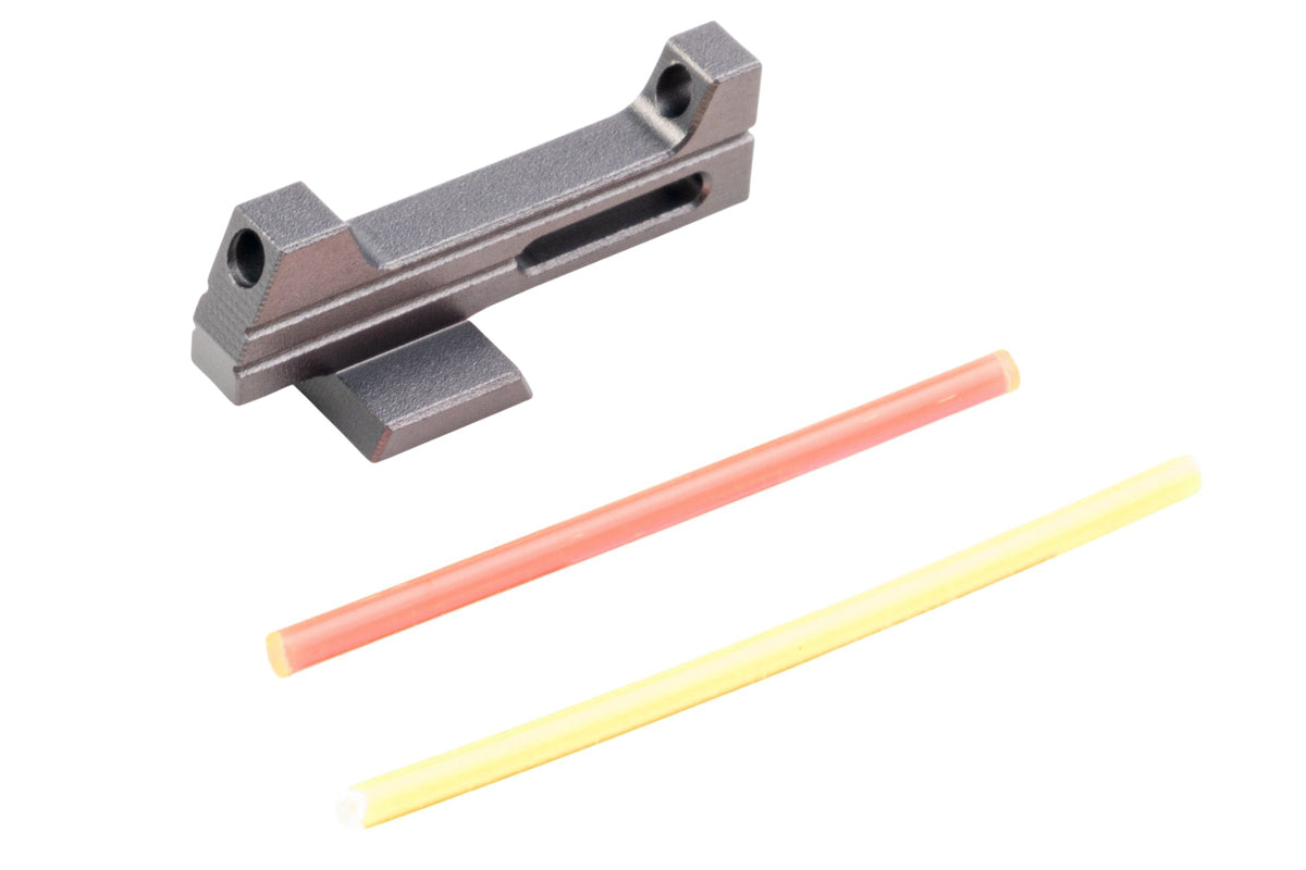 Dr. Black Fiber Aluminum Optic Front Sight For Tokyo Marui Hi Capa Airsoft (Grey)
