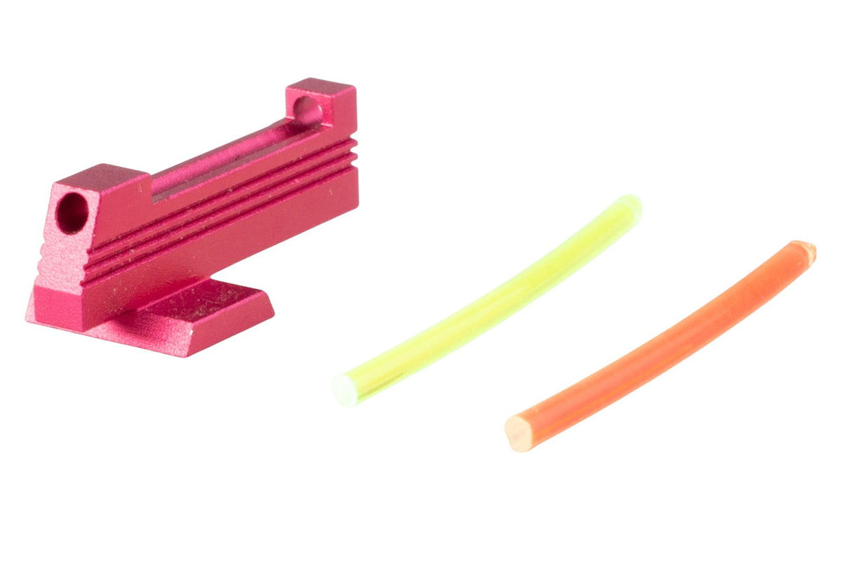Dr. Black Aluminum Fiber Optic Front Sight For Tokyo Marui Hi Capa GBB Airsoft (Magenta)