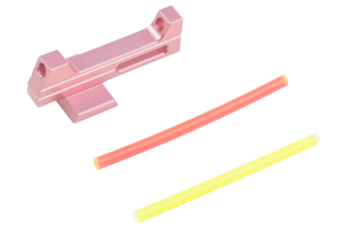 Dr. Black Fiber Aluminum Optic Front Sight For Tokyo Marui Hi Capa Airsoft (Pink)