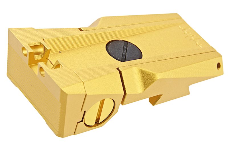 Dr. Black Aluminum Optic Rear Sight For Tokyo Marui Hi Capa 5.1 GBB Airsoft (Gold)