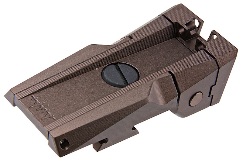 Dr. Black Aluminum Optic Rear Sight For Tokyo Marui Hi Capa 5.1 GBB Airsoft (Tan)