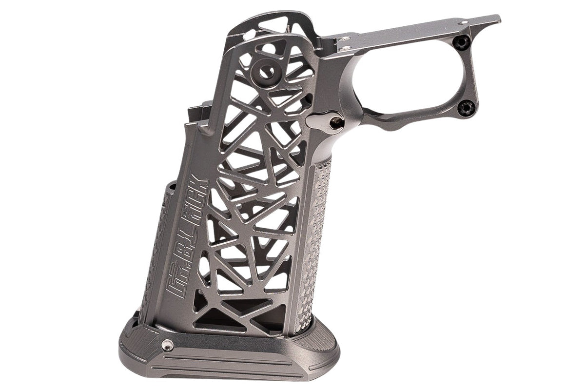 Dr. Black Aluminum Type A Pistol Grip For Tokyo Marui Hi Capa GBB Airsoft Pistol (Gray)