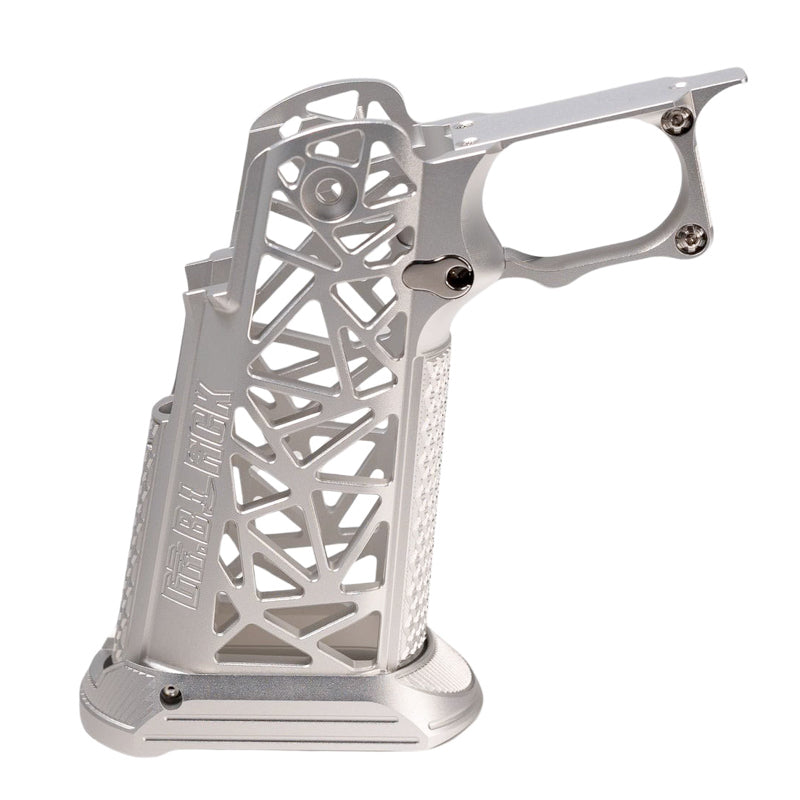 Dr. Black Type A Aluminum Grip For Tokyo Marui Hi Capa GBB Airsoft (Silver)