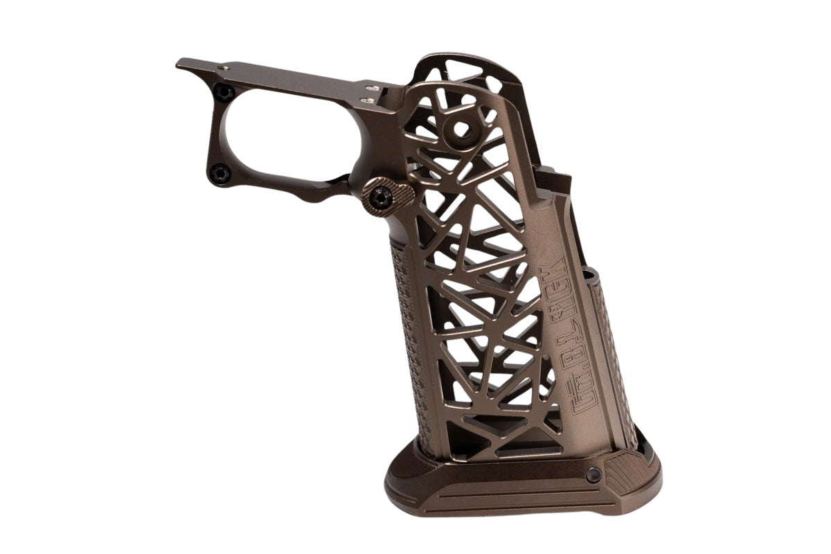Dr. Black Type A Aluminum Grip For Tokyo Marui Hi Capa GBB Airsoft (Tan)