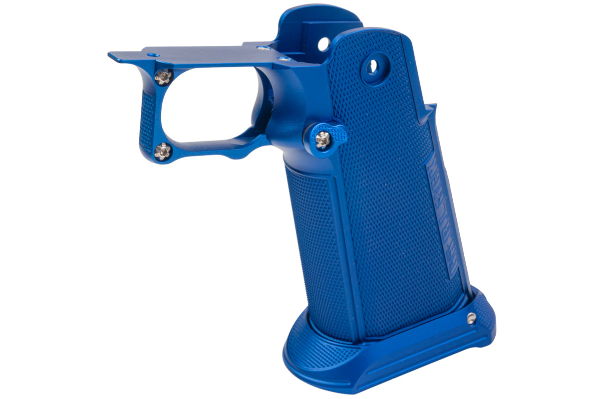 Dr. Black Aluminum Grip For Tokyo Marui Hi Capa GBB Airsoft (Type B/ Blue)