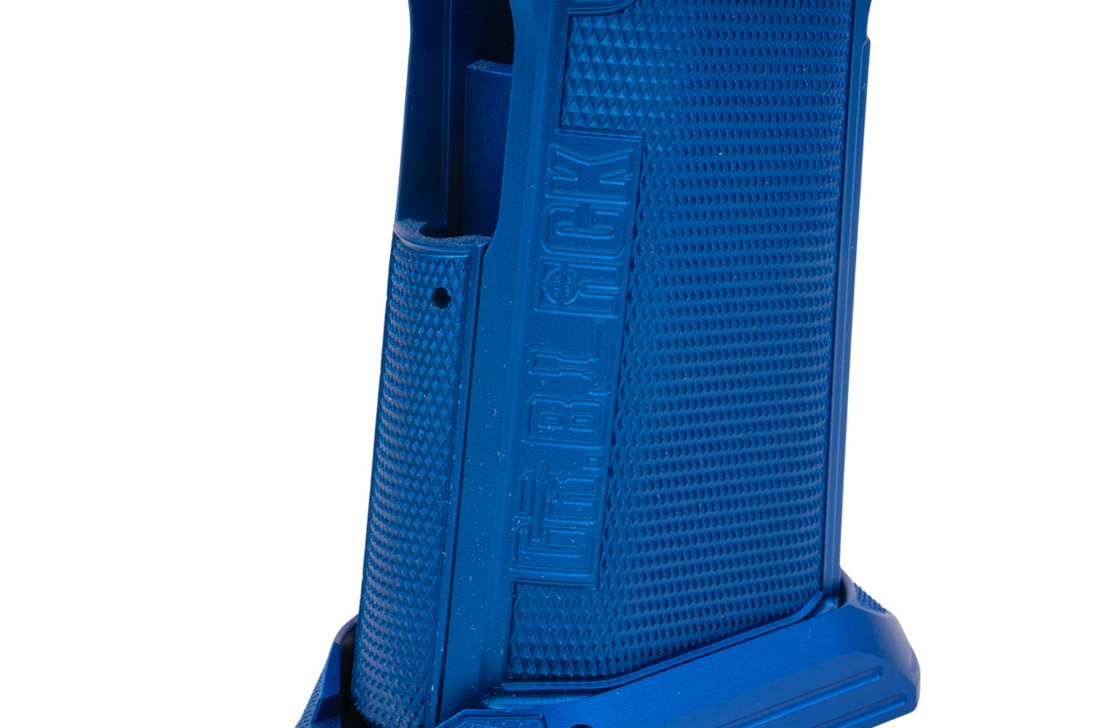 Dr. Black Aluminum Grip For Tokyo Marui Hi Capa GBB Airsoft (Type B/ Blue)