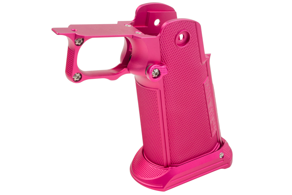 Dr. Black Aluminum Grip For Tokyo Marui Hi Capa GBB Airsoft (Type B/ Magenta)