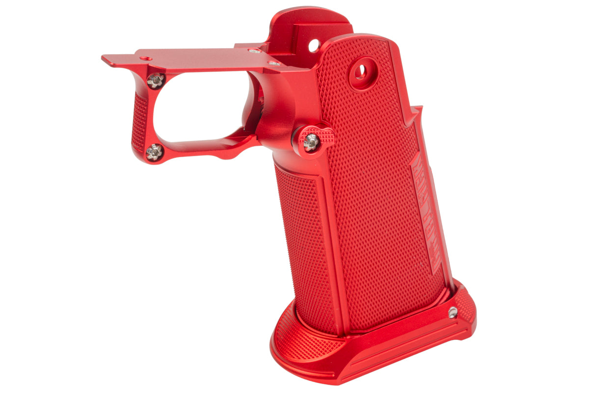 Dr. Black Aluminum Grip For Tokyo Marui Hi Capa GBB Airsoft (Type B/ Red)